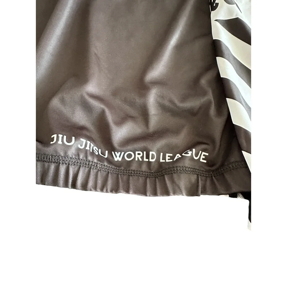 Adult Jiu Jitsu World League Rashguard Extra Small Brand New Black And White BJJ